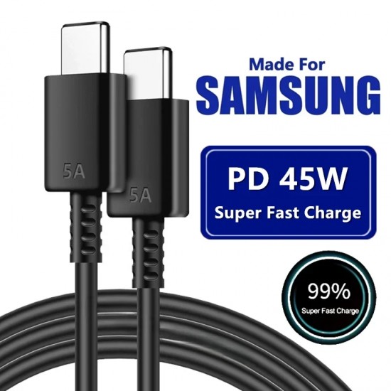 5A 45W PD USB-C كابل شحن سريع للغاية من النوع C لهواتف سامسونج 5A 45W PD USB-C كابل شحن سريع للغاية من النوع C لهواتف سامسونج
