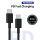 5A 45W PD USB-C كابل شحن سريع للغاية من النوع C لهواتف سامسونج 5A 45W PD USB-C كابل شحن سريع للغاية من النوع C لهواتف سامسونج