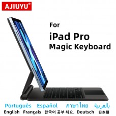 AJIUYU لوحة المفاتيح السحرية لجهاز iPad Pro 11 بوصة 12.9 "2018-2022 Air 5 4 10th 10.9" غطاء ذكي مغناطيسي برتغالي إسباني عربي AJIUYU لوحة المفاتيح السحرية لجهاز iPad Pro 11 بوصة 12.9 "2018-2022 Air 5 4 10th 10.9" غطاء ذكي مغناطيسي برتغالي إسباني عربي